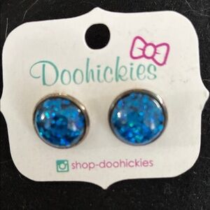 Doohickies Blue Stud Earrings